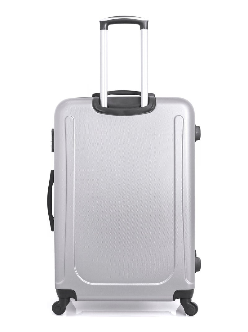 HERO - Valise Grand Format ATLANTA 75 cm 4 Roues Gris - Kiabi