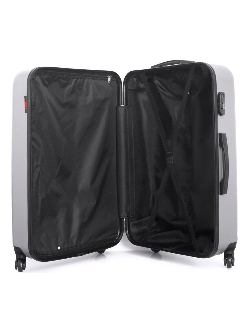 HERO - Valise Grand Format ATLANTA 75 cm 4 Roues Gris - Kiabi