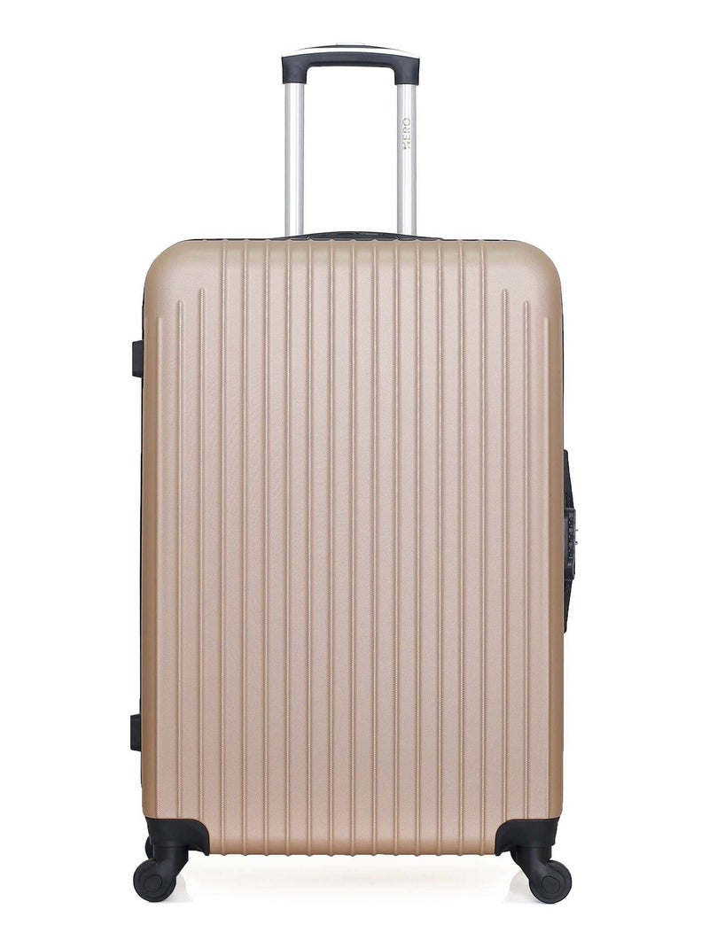 HERO - Valise Grand Format CARPATES 75 cm 4 Roues Beige - Kiabi