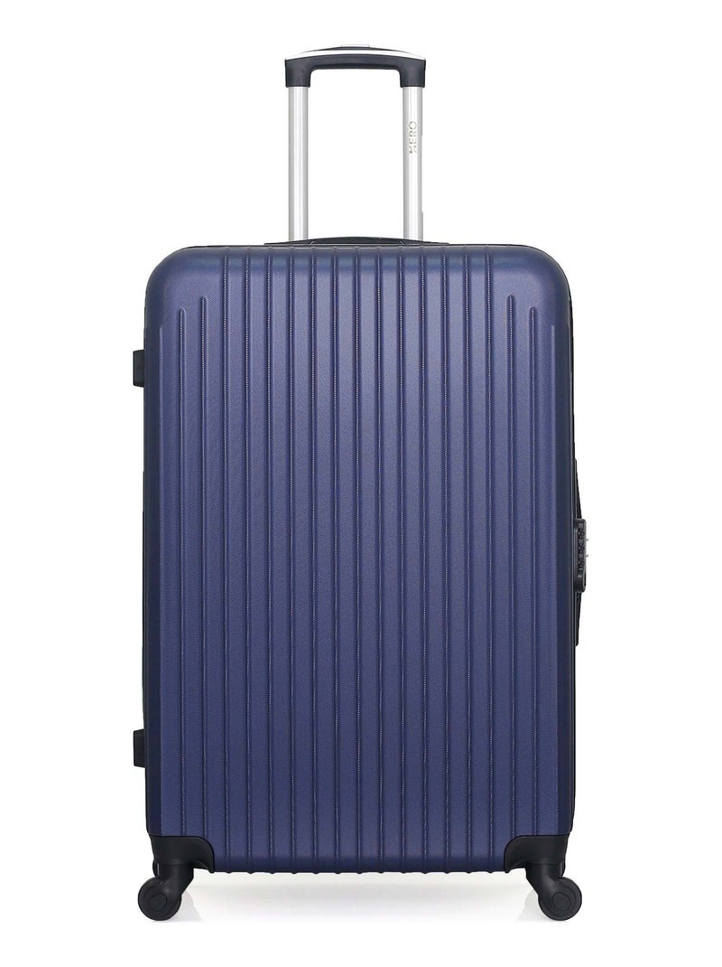 HERO - Valise Grand Format CARPATES 75 cm 4 Roues Bleu marine - Kiabi