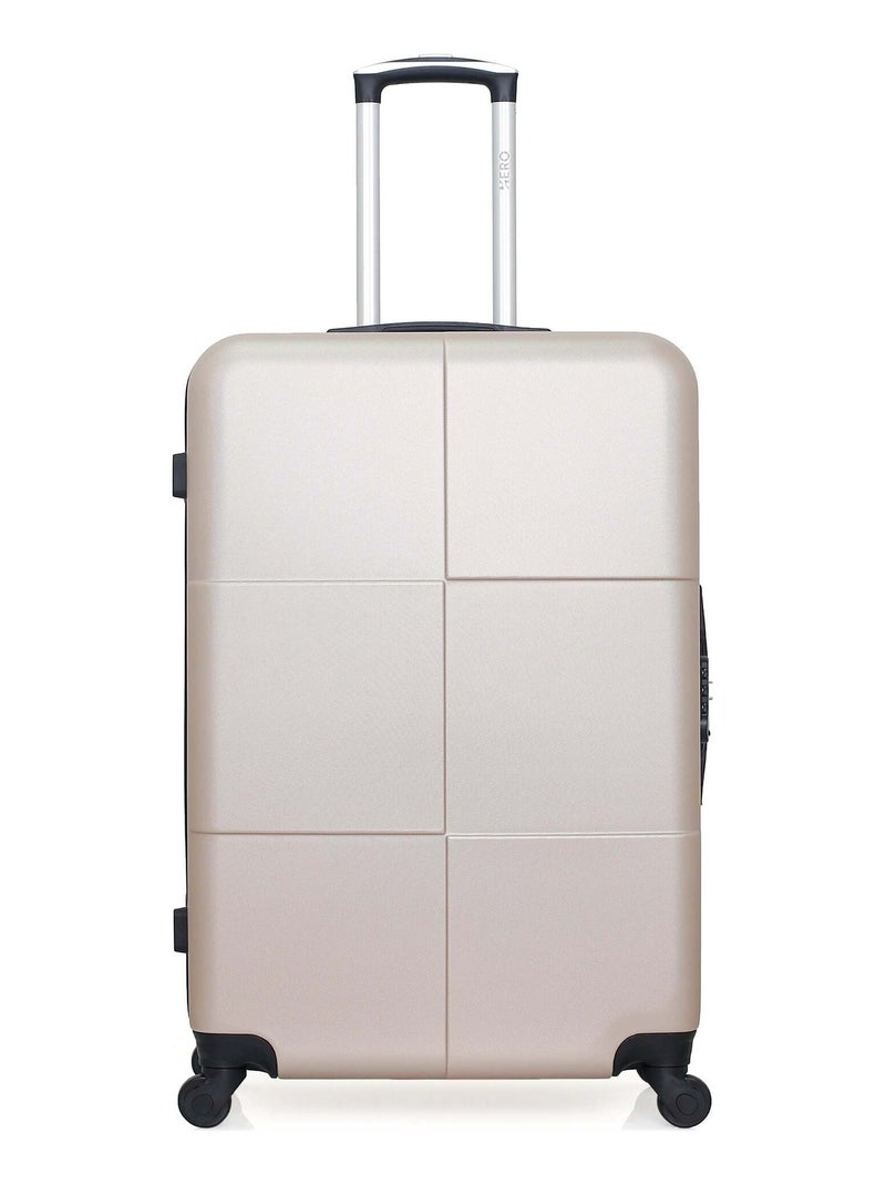 HERO - Valise Grand Format CORONADO 75 cm 4 Roues Beige - Kiabi