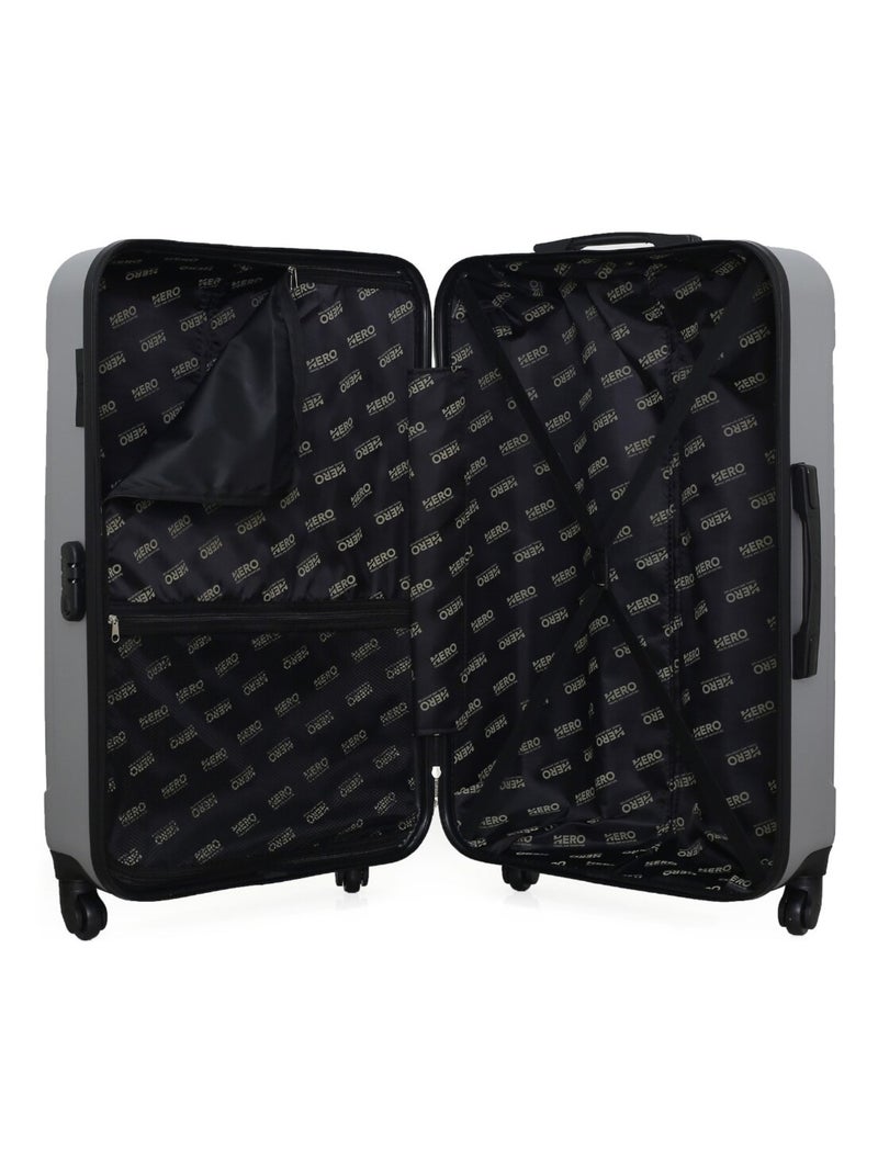 HERO - Valise Grand Format FOGO 75 cm 4 Roues Gris - Kiabi