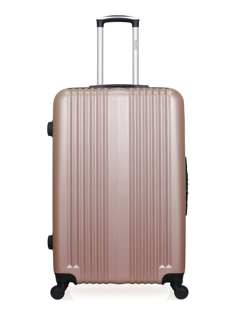 HERO - Valise Grand Format LIPARI 75 cm 4 Roues Rose clair - Kiabi