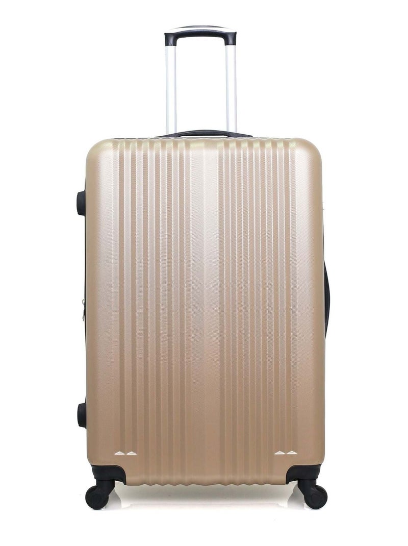 HERO - Valise Grand Format LIPARI-B 75 cm 4 Roues Beige - Kiabi