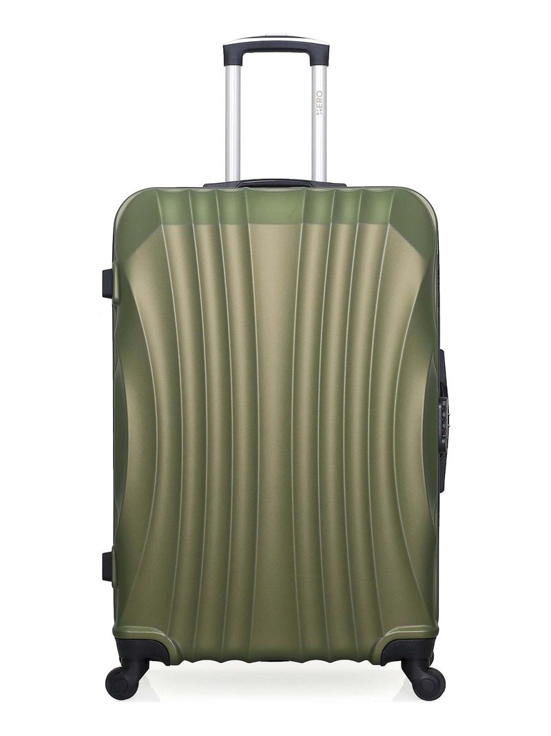 HERO - Valise Grand Format MOSCOU 75 cm 4 Roues Vert kaki - Kiabi
