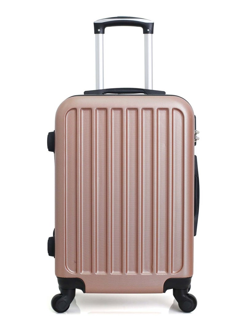HERO - Valise Grand Format PANAREA 75 cm 4 Roues Rose clair - Kiabi