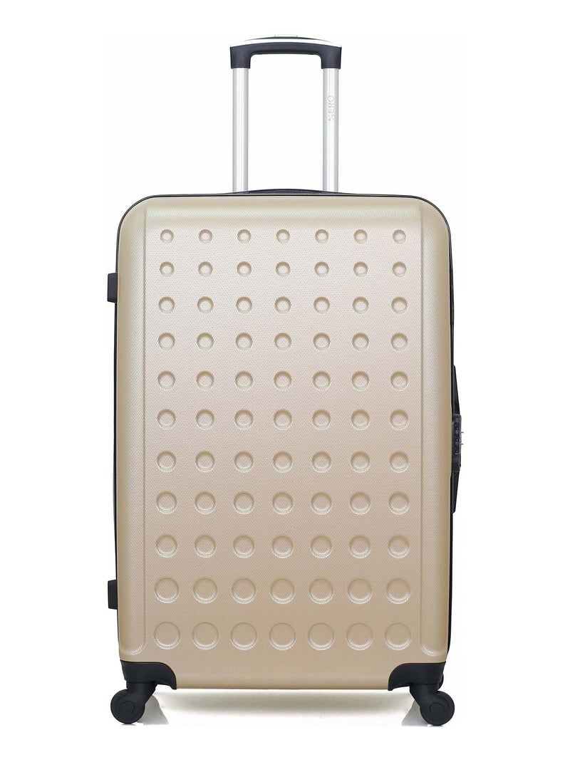 HERO - Valise Grand Format TAURUS 75 cm 4 Roues Beige - Kiabi