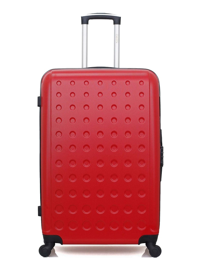 HERO - Valise Grand Format TAURUS 75 cm 4 Roues Rouge - Kiabi