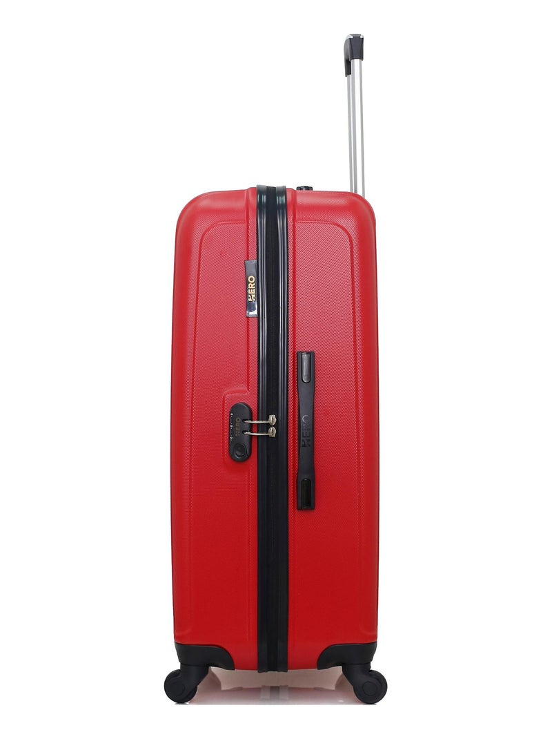 HERO - Valise Grand Format TAURUS 75 cm 4 Roues Rouge - Kiabi