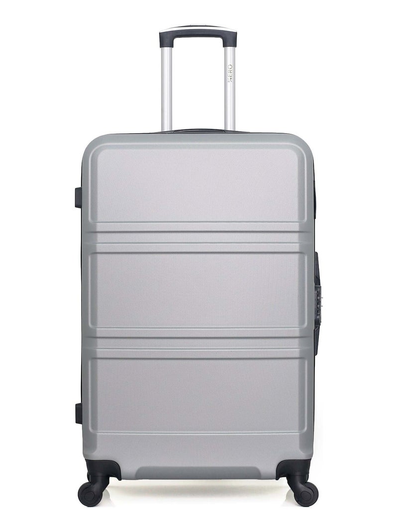 HERO - Valise Grand Format UTAH 75 cm 4 Roues Gris - Kiabi