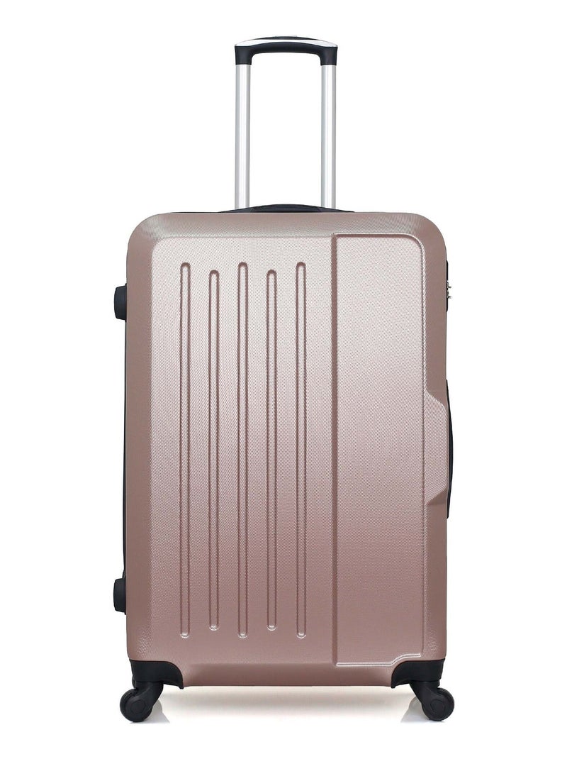 HERO - Valise Grand Format VESUVIO 75 cm 4 Roues Rose clair - Kiabi