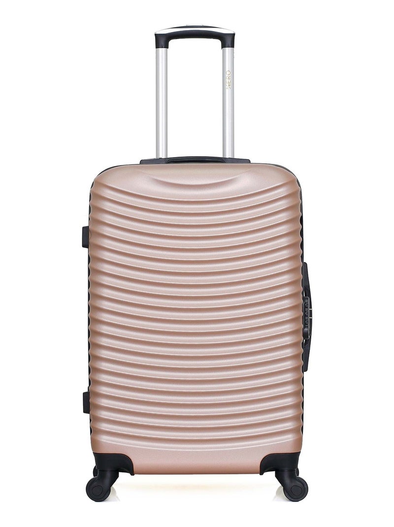 HERO - Valise Weekend ABS ETNA  65 cm 4 Roues Rose clair - Kiabi