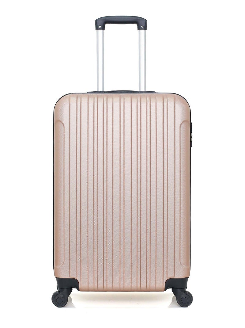 HERO - Valise Weekend ALPES 65 cm 4 Roues Rose clair - Kiabi
