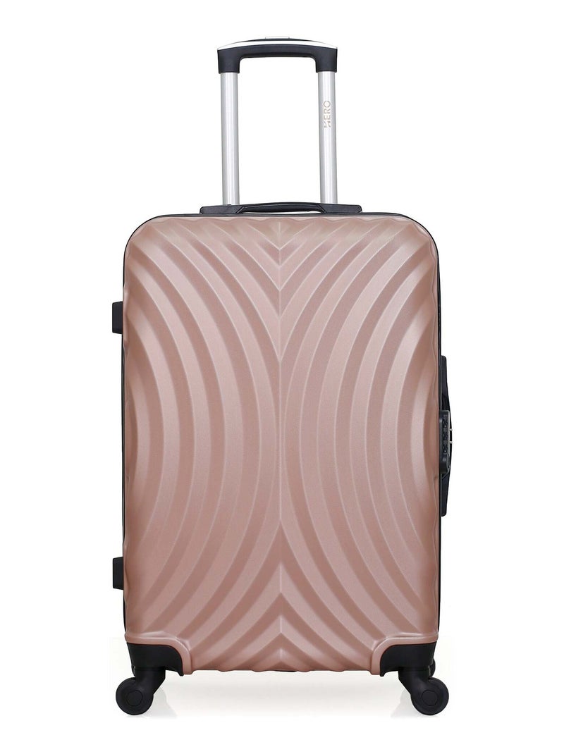 HERO - Valise Weekend LAGOS 65 cm 4 Roues Rose clair - Kiabi