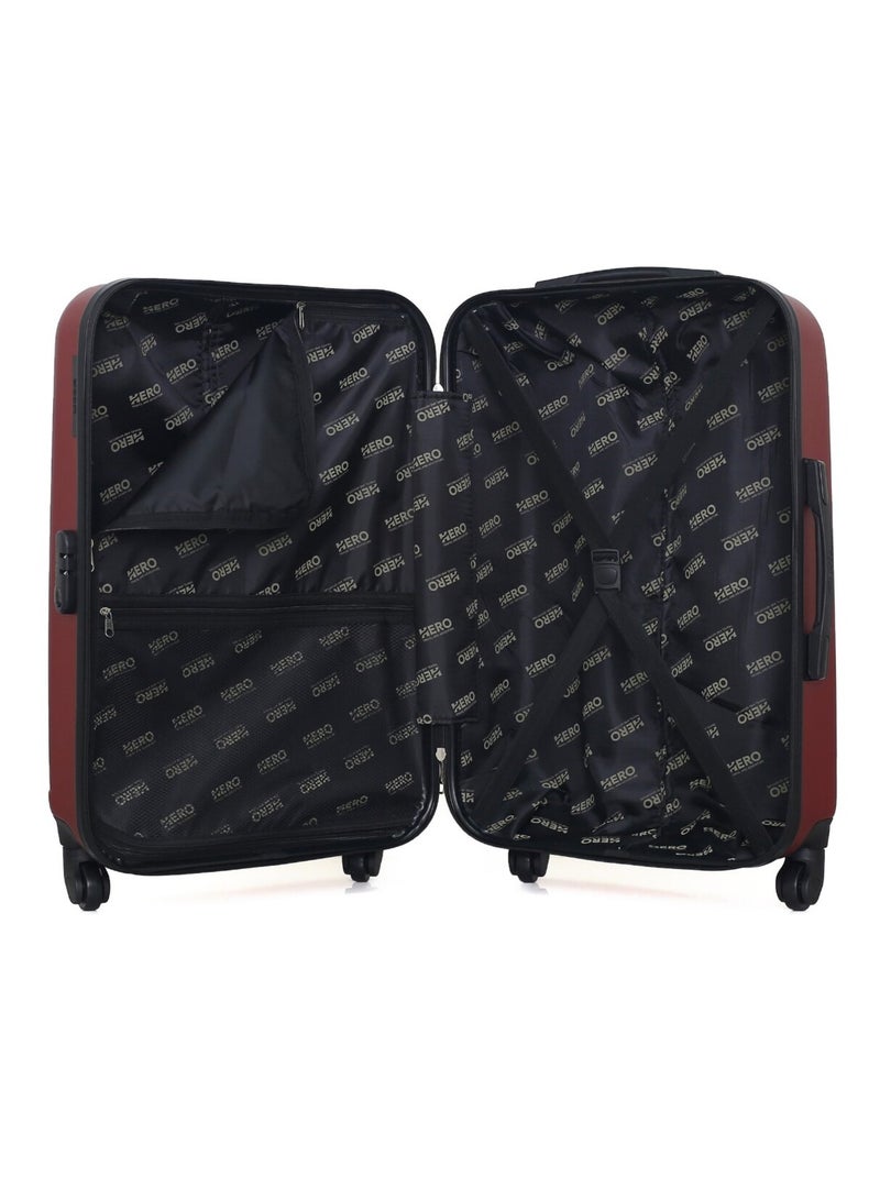 HERO - Valise Weekend LANZAROTE 65 cm 4 Roues Bordeaux - Kiabi