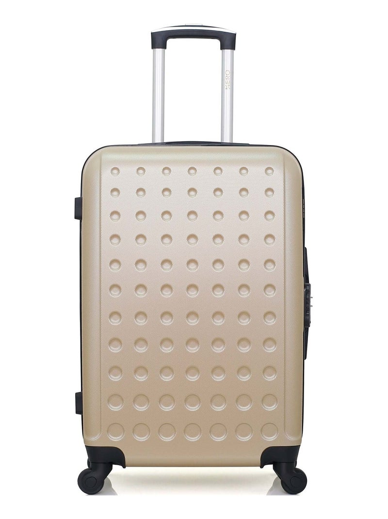 HERO - Valise Weekend TAURUS 65 cm 4 Roues Beige - Kiabi