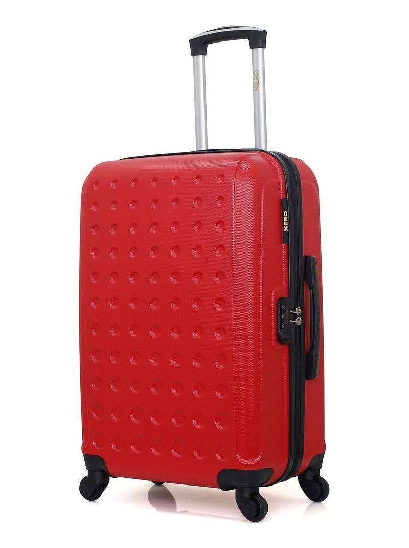 HERO - Valise Weekend TAURUS 65 cm 4 Roues Rouge - Kiabi