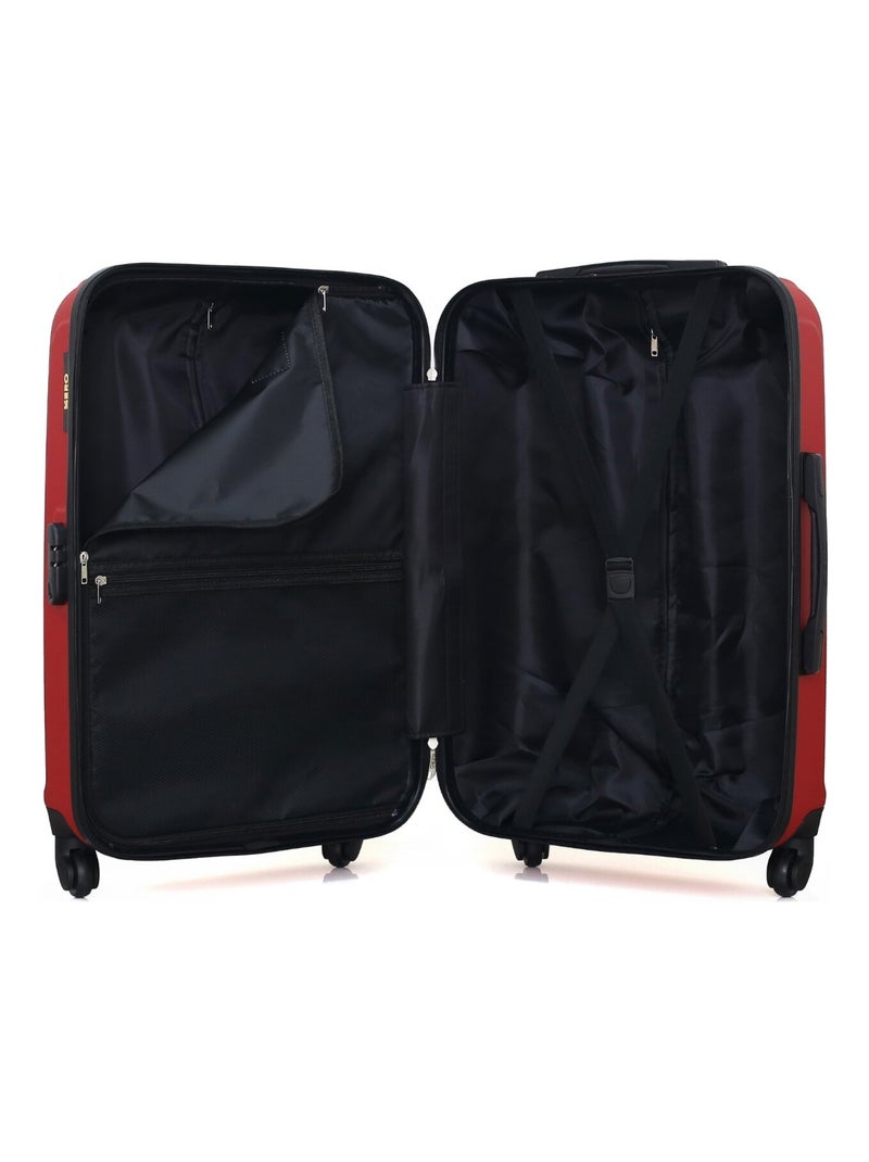 HERO - Valise Weekend TAURUS 65 cm 4 Roues Rouge - Kiabi