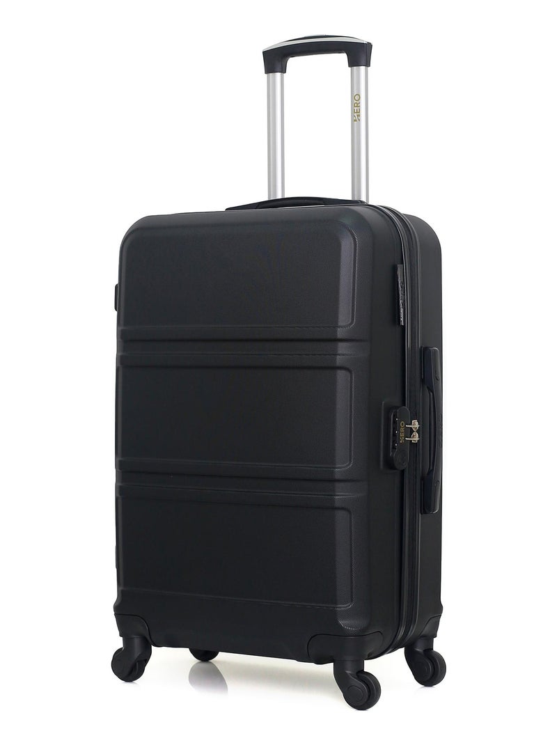 HERO - Valise Weekend UTAH 65 cm 4 Roues Noir - Kiabi