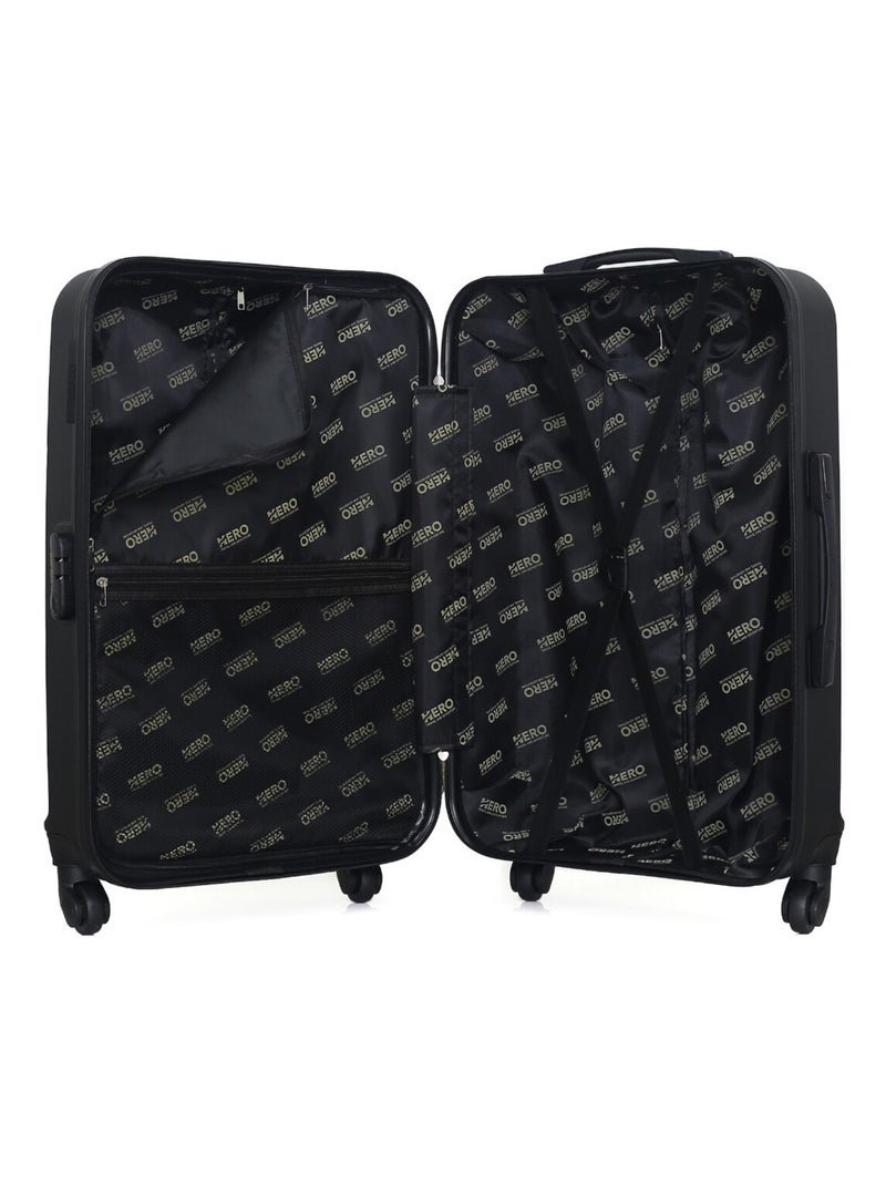 HERO - Valise Weekend UTAH 65 cm 4 Roues Noir - Kiabi