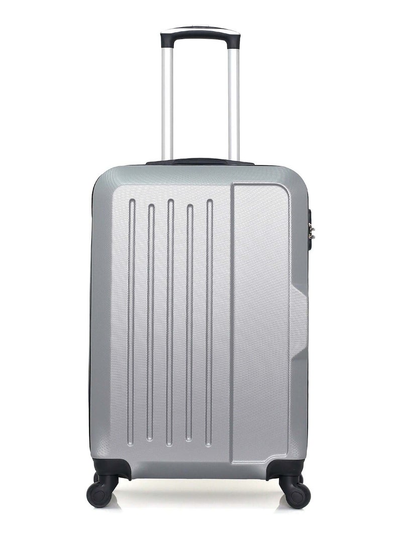 HERO - Valise Weekend VESUVIO 65 cm 4 Roues Gris - Kiabi