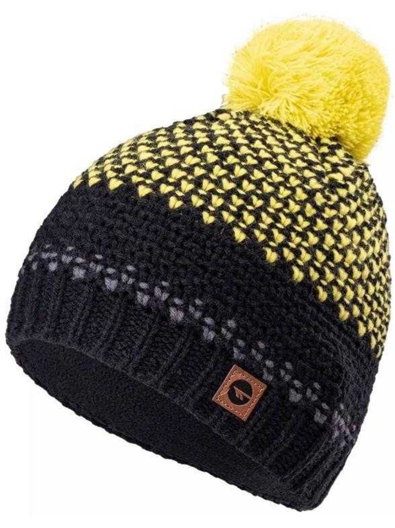 Hi-Tec - Bonnet HERVIN Noir Jaune - Kiabi