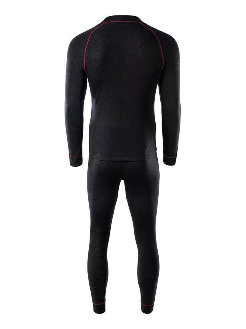 Hi-Tec - Ensemble Sous-vêtement thermique SORIN Noir Rouge - Kiabi