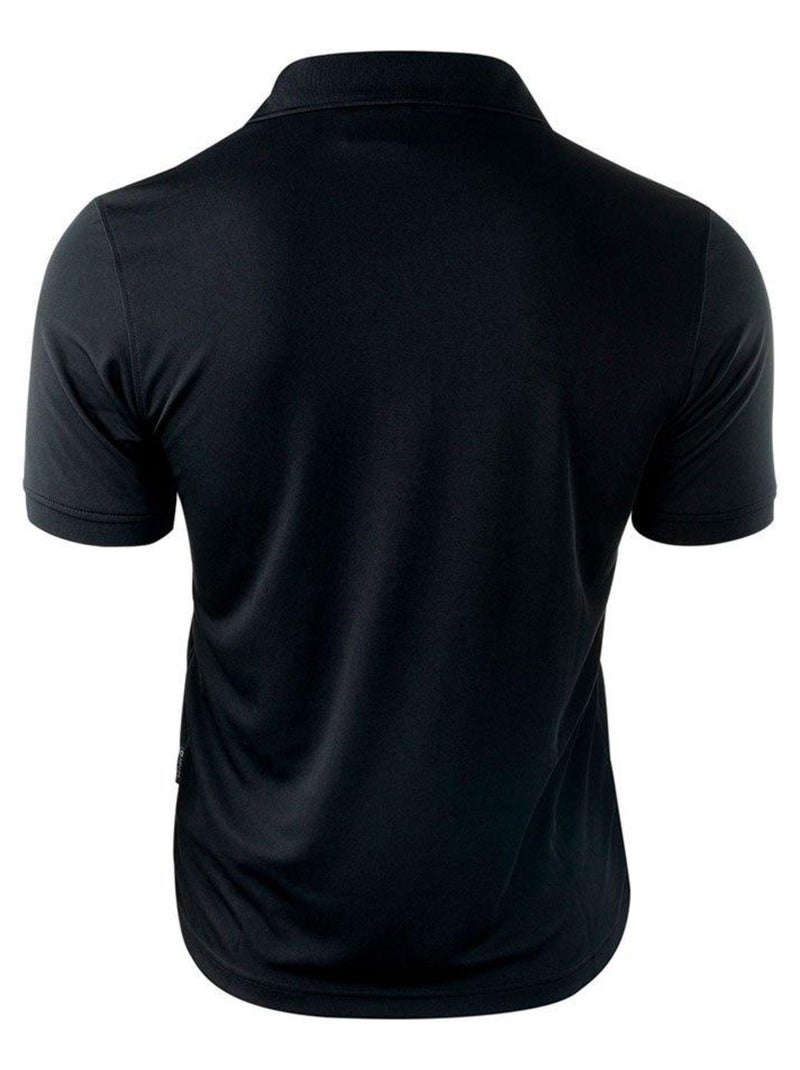 Hi-Tec - Polo motif/style Panneau contrasté SITE Noir Argenté - Kiabi