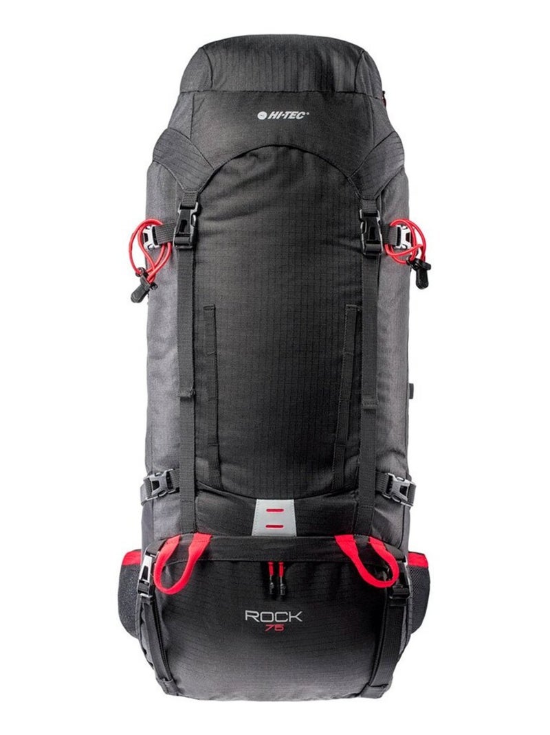 Hi-Tec - Sac à dos de randonnée ROCK Noir Rouge - Kiabi