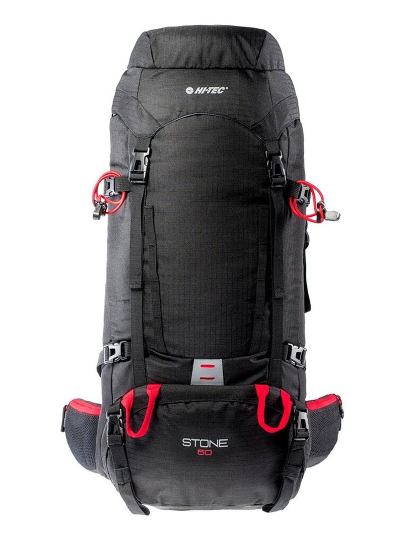 Hi-Tec - Sac à dos de randonnée STONE Noir Rouge - Kiabi
