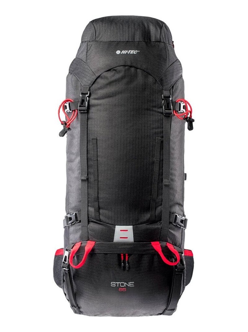 Hi-Tec - Sac à dos de randonnée STONE Noir Rouge - Kiabi