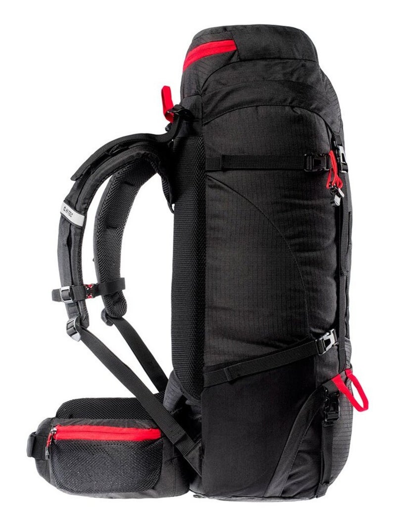 Hi-Tec - Sac à dos de randonnée STONE Noir Rouge - Kiabi