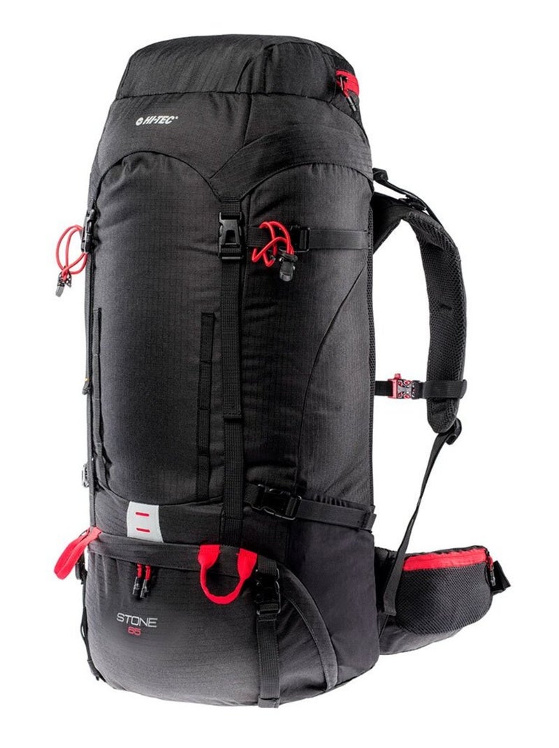 Hi-Tec - Sac à dos de randonnée STONE Noir Rouge - Kiabi