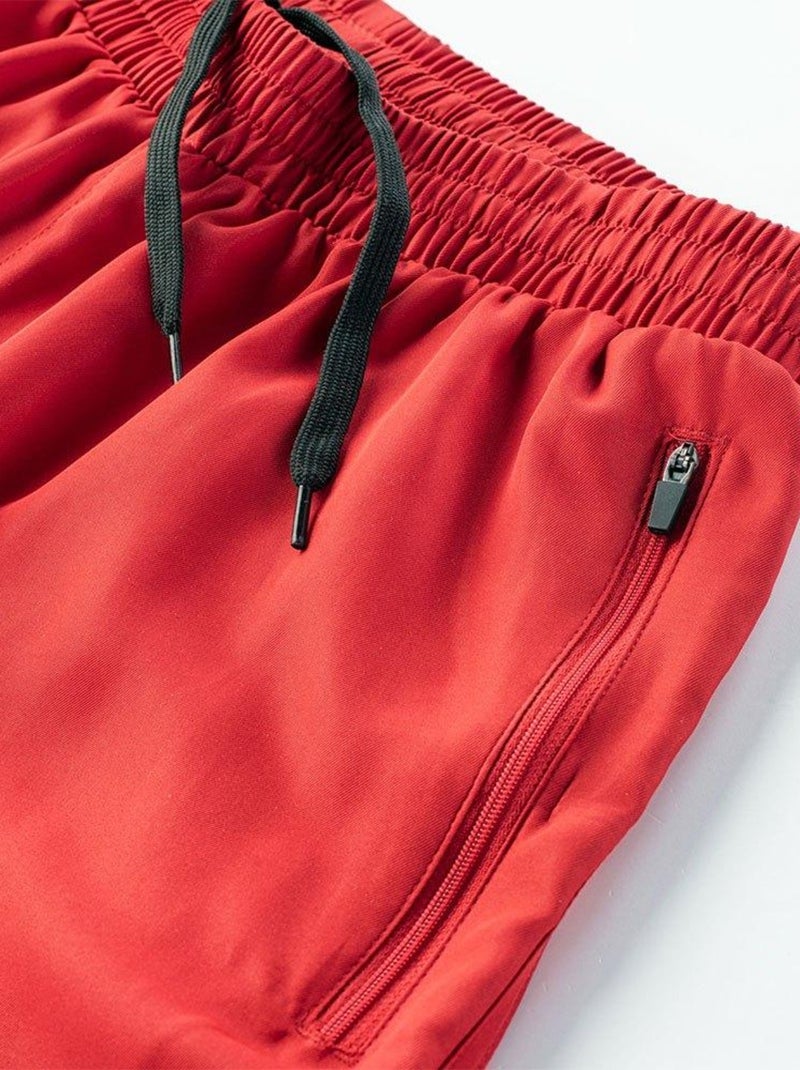 Hi-Tec - Short entraînement HICKO Rouge foncé - Kiabi