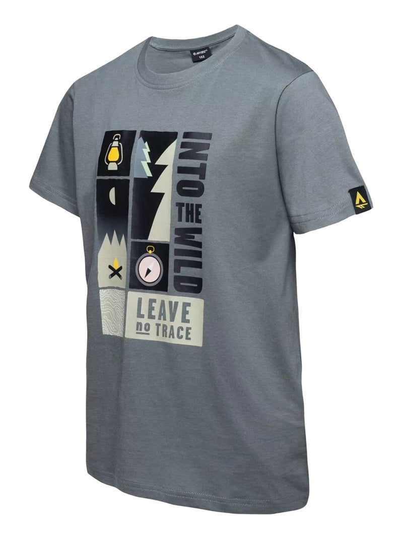Hi-Tec - T-shirt JUNI Gris Vert - Kiabi