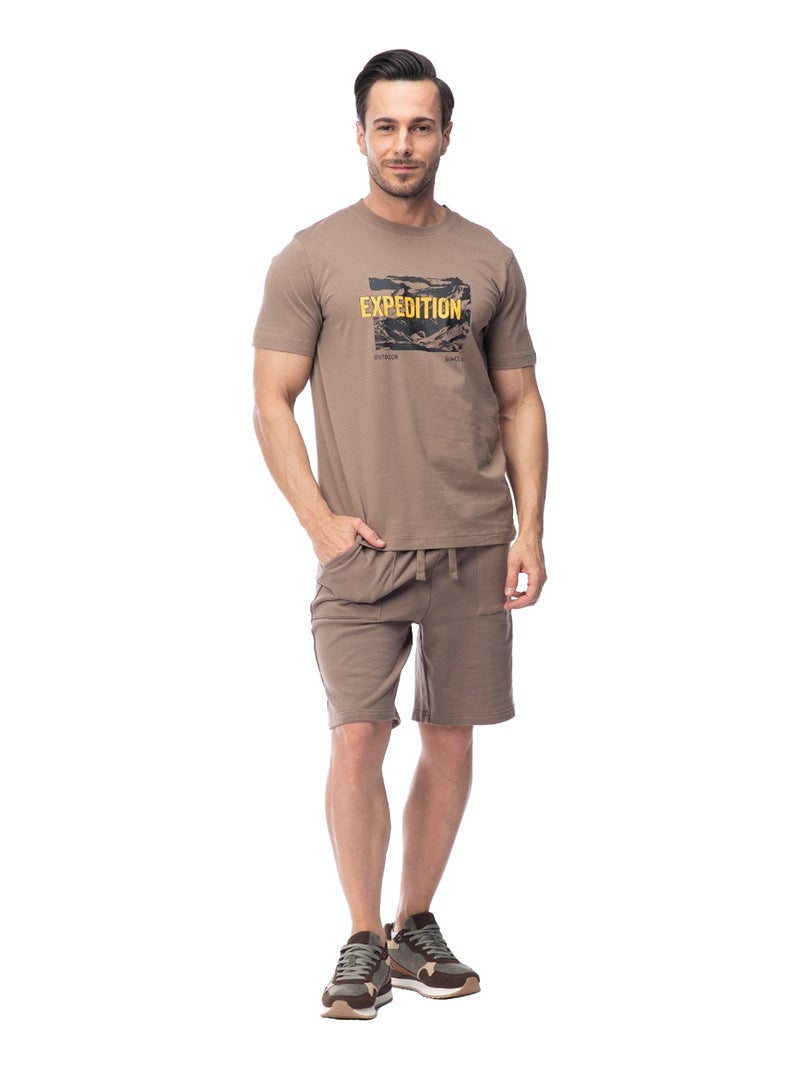 Hi-Tec - T-shirt manches courtes REMAN Marron/Moka/Blush Beige - Kiabi