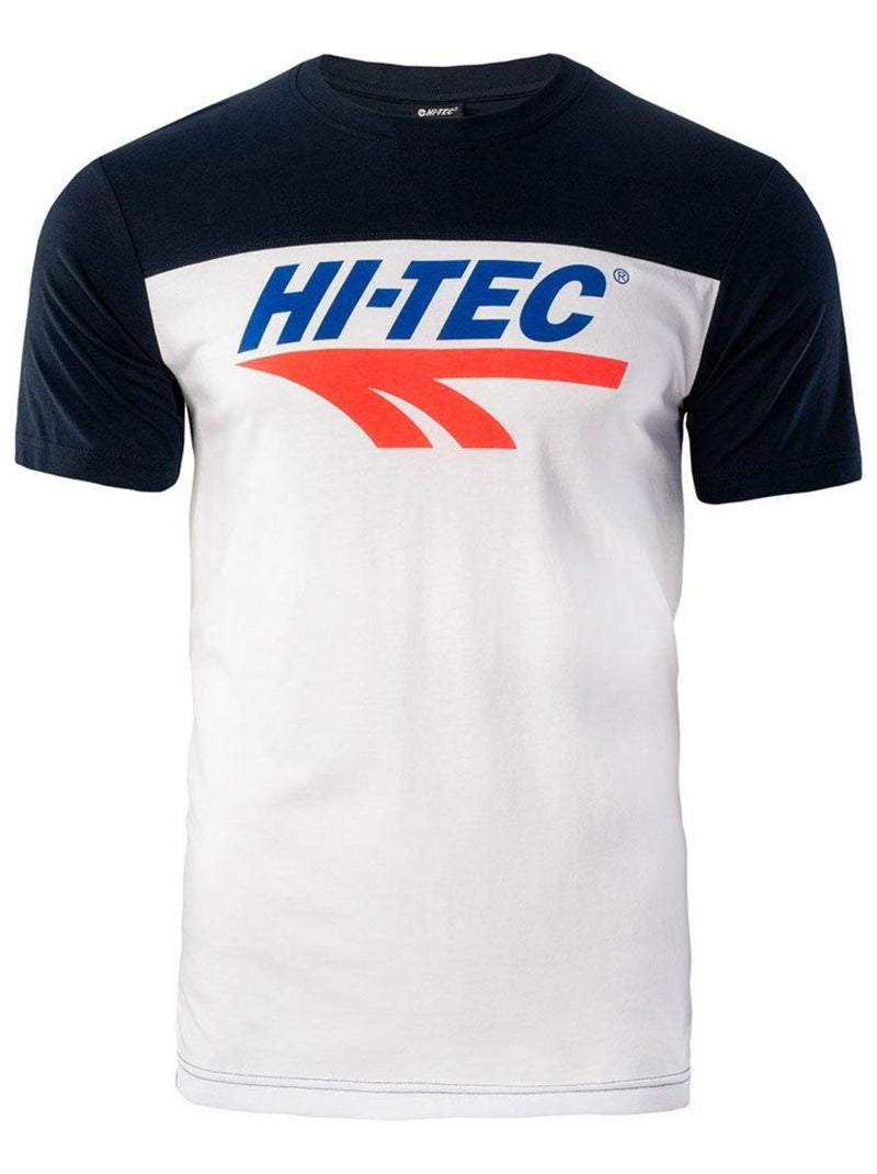 Hi-Tec - T-shirt RETRO Blanc Bleu - Kiabi