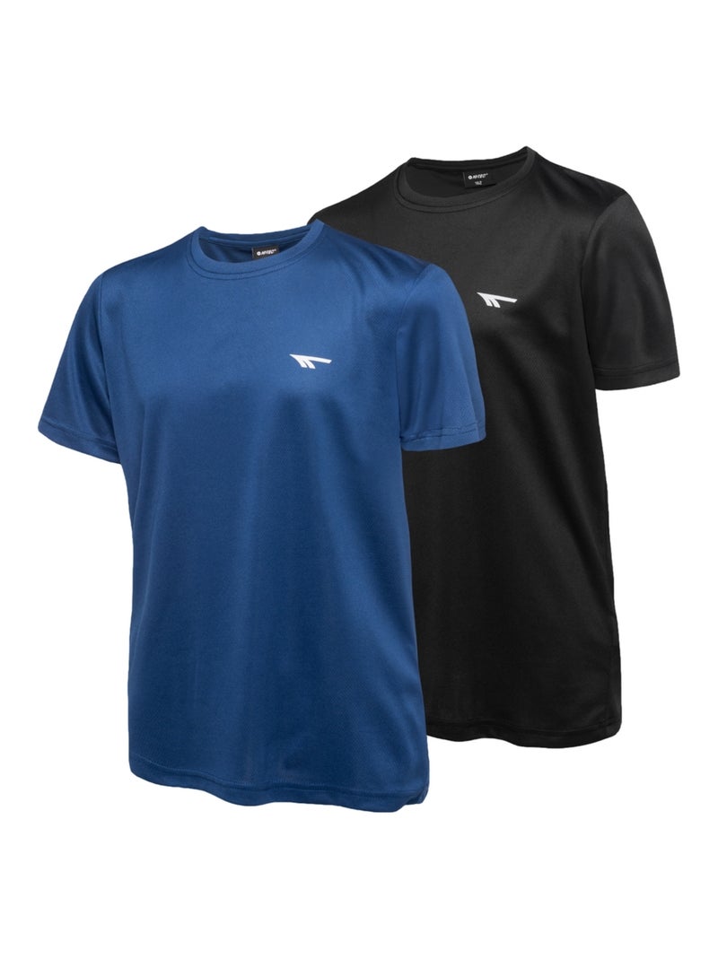 Hi-Tec - T-shirts manches courtes JODIN Noir Bleu marine - Kiabi
