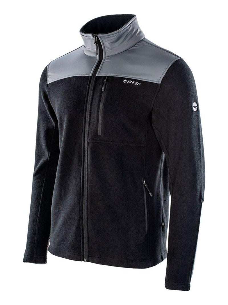 Hi-Tec - Veste polaire HANIS Noir Gris Noir - Kiabi