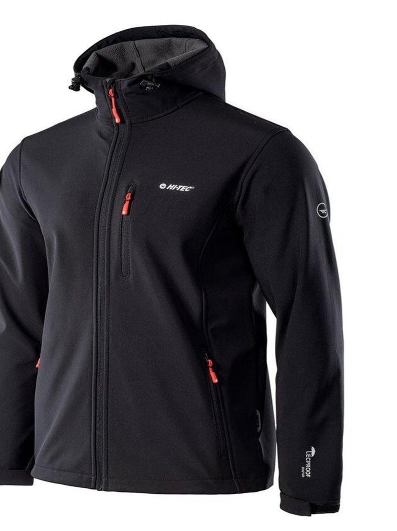 Hi-Tec - Veste softshell CAEN Noir Orange - Kiabi