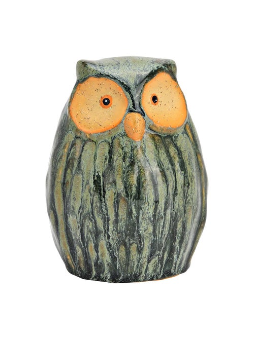 Hibou décoratif en faïence verte - Kiabi Hibou décoratif en faïence verte - Kiabi