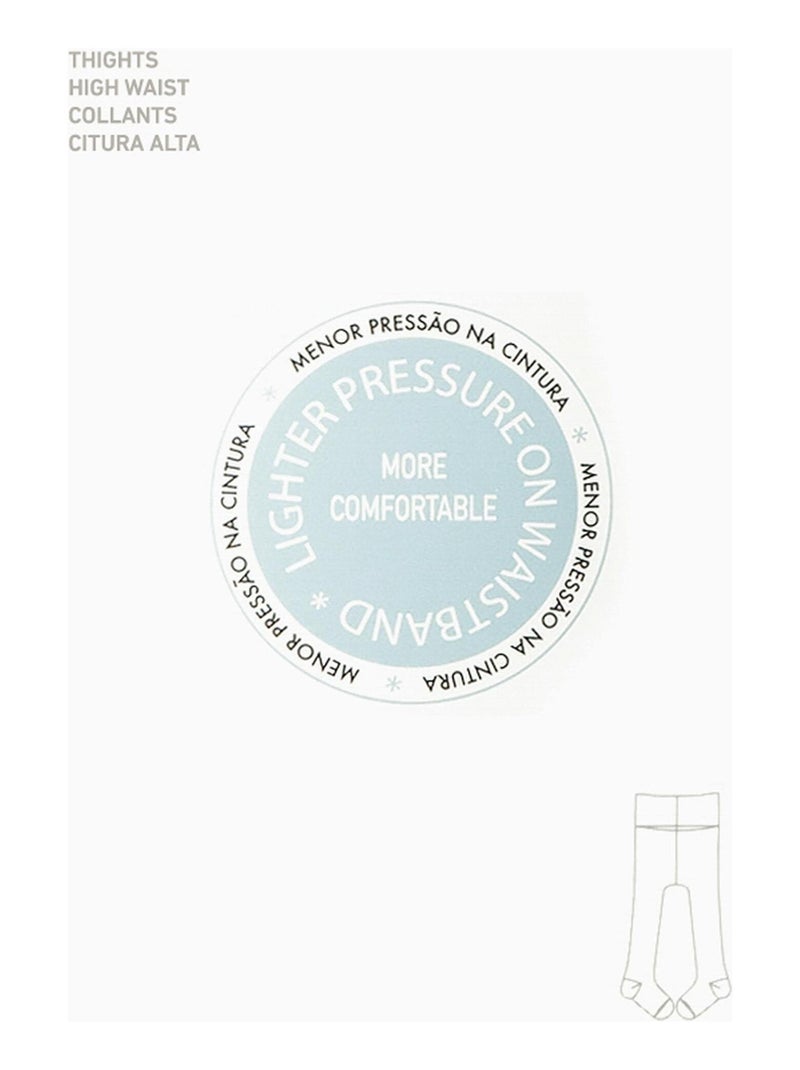 High waist knit tights for newborns ESSENTIALS LINE Blanc - Kiabi