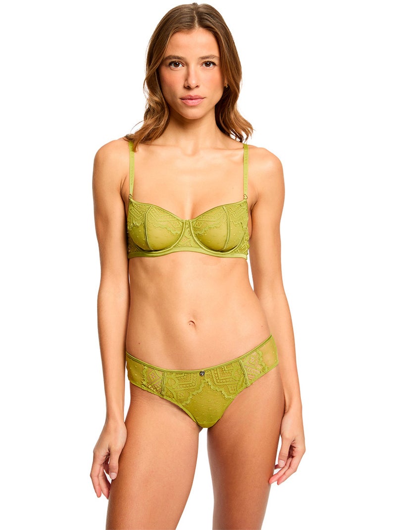 Hipster LEXI - Morgan Lingerie Vert - Kiabi