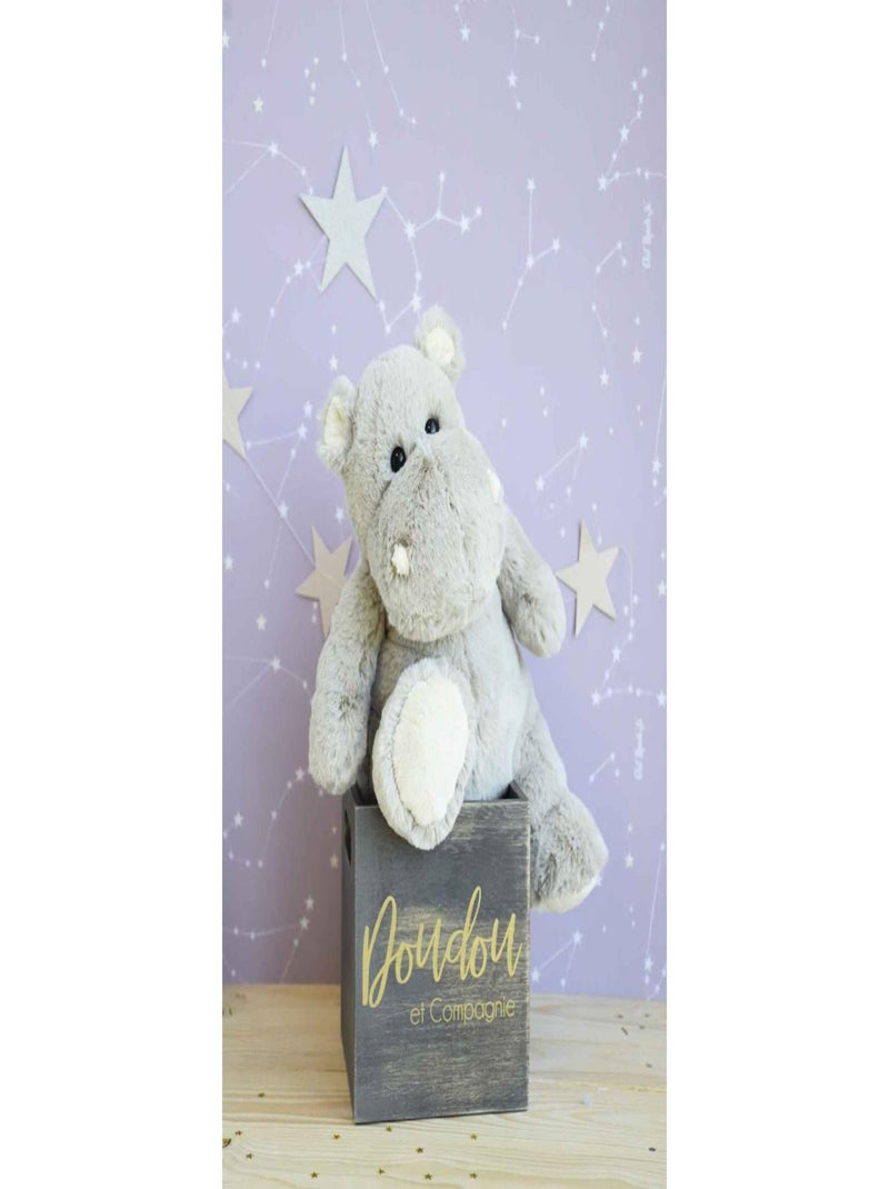 Histoire d'Ours - Peluche Hippo Gris - Kiabi