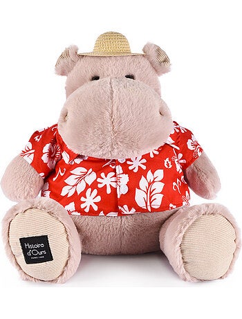 Histoire d'ours - peluche hippopotame hippo aloha