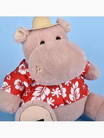 Histoire d'ours - peluche hippopotame hippo aloha