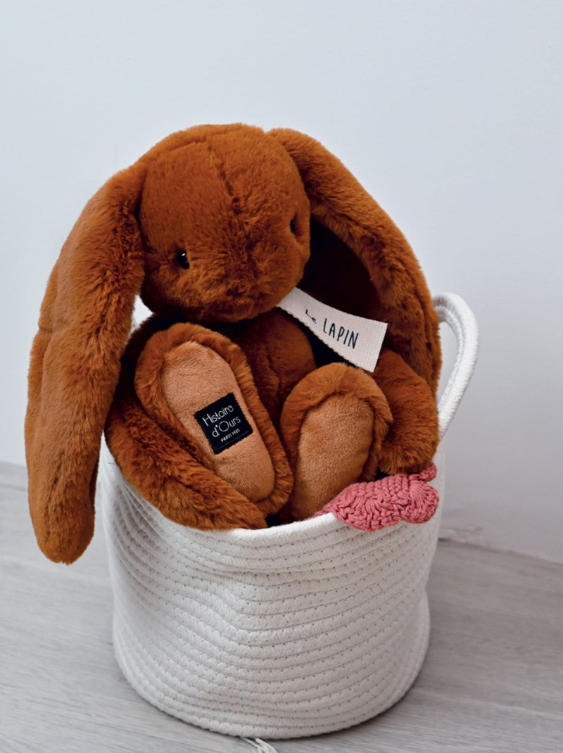 Histoire d'Ours - Peluche Lapin Orange - Kiabi