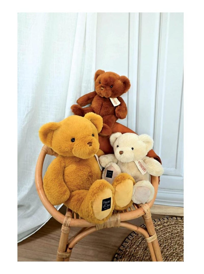 Histoire d'Ours - Peluche le Nounours Jaune - Kiabi