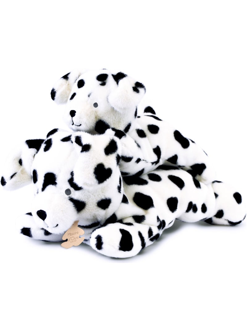 Histoire d'ours - peluche les p'tits relax chien dalmatien Blanc - Kiabi