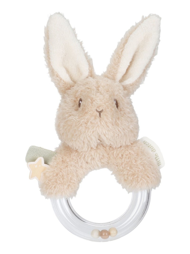 Hochet anneau lapin Newborn Marron - Kiabi